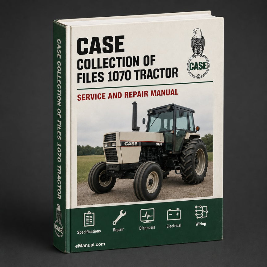 Collection of 2 files - Case 1070 Tractor Factory Repair Service Manual & Operators Manual - Download PDF