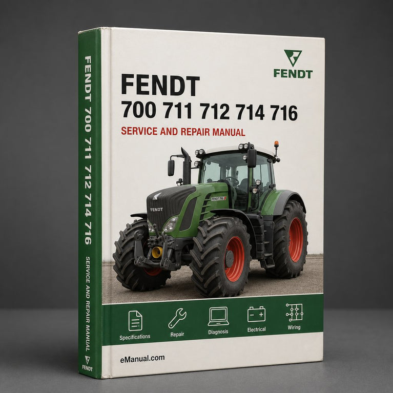 Fendt 700 711 712 714 716 800 815 817 818 Vario Tractor Complete Workshop Service Repair Manual