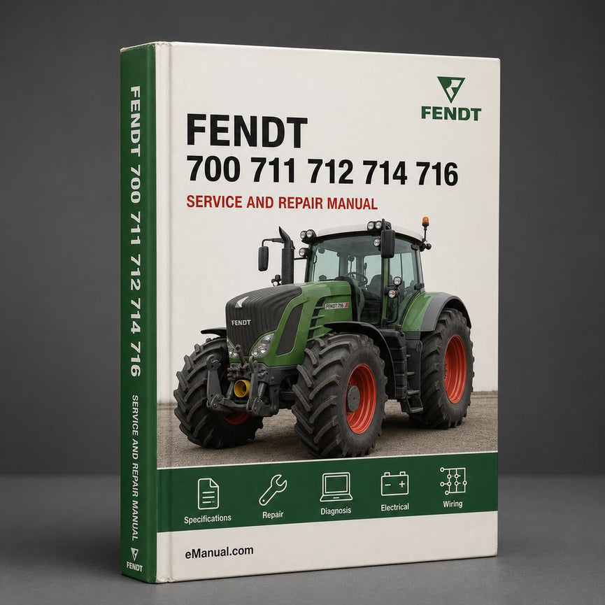 Fendt 700 711 712 714 716 800 815 817 818 Vario Tractor Complete Workshop Service Repair Manual