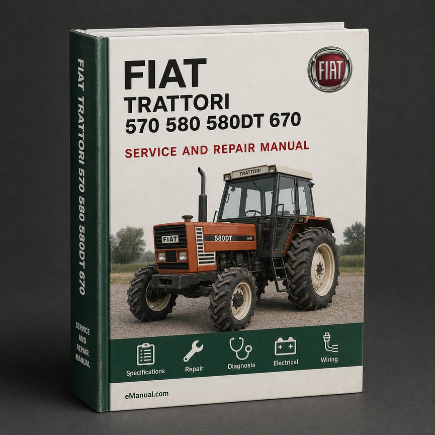 Fiat Trattori 570 580 580DT 670 680 680DT Tractor Complete Workshop Service Repair Manual