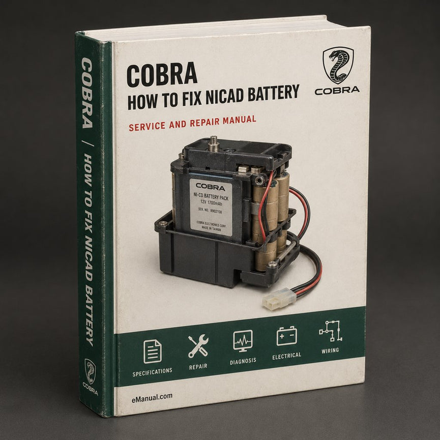 How to Fix COBRA NICAD Battery RVD NICD Battery Fix DIY Plan Guide