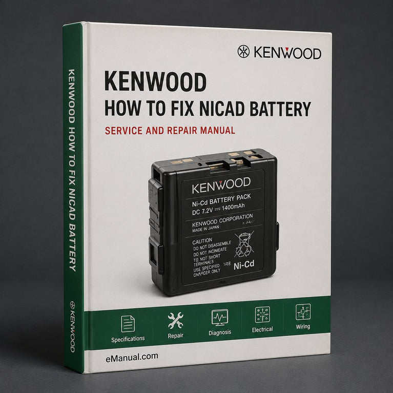 How to Fix KENWOOD NICAD Battery RVD NICD Battery Fix DIY Plan Guide