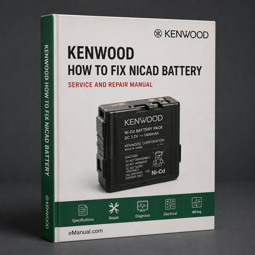 How to Fix KENWOOD NICAD Battery RVD NICD Battery Fix DIY Plan Guide