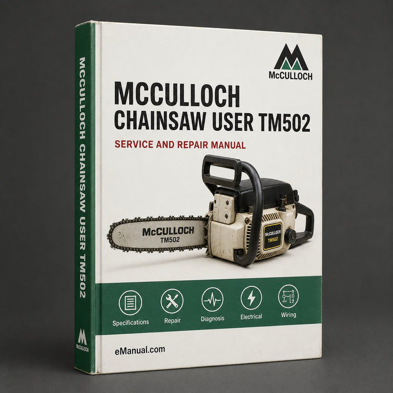MCCULLOCH CHAINSAW User Manual TM502