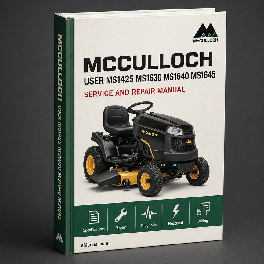 MCCULLOCH User Manual MS1425 MS1630 MS1640 MS1645