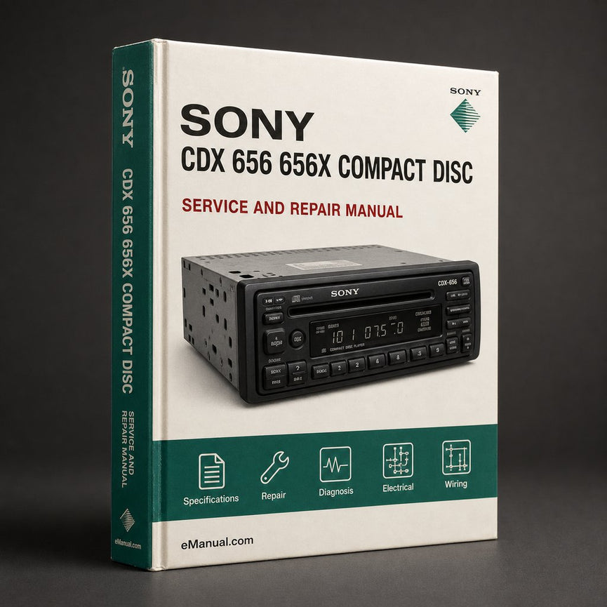Sony CDX 656 656X Compact DISC CHANGER Service Manual