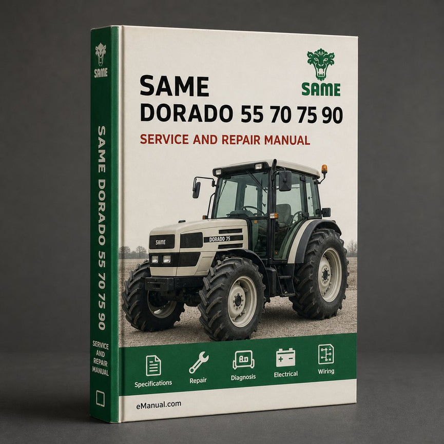 Same Dorado F 55 70 75 90 100 Tractor Full Service & Repair Manual