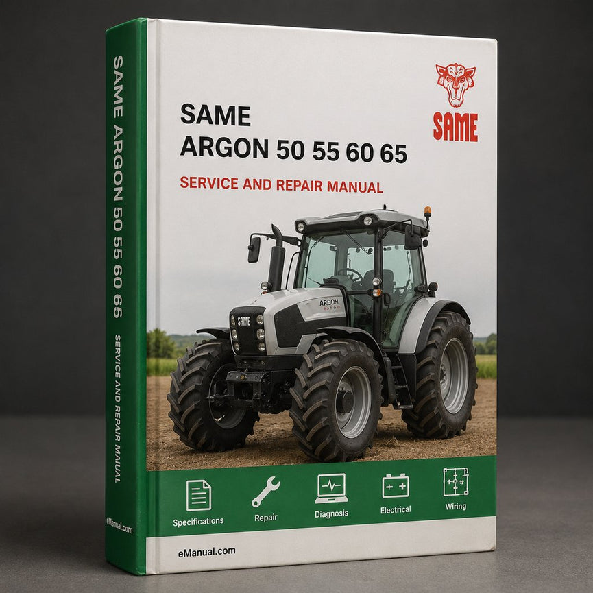 Same Argon F 50 55 60 65 70 75 50F 55F Tractor Full Service & Repair Manual