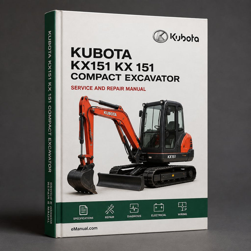 KUBOTA KX151 kx 151 Compact Excavator Parts Manual IPL
