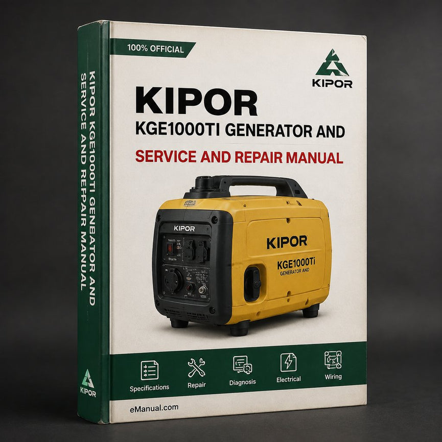 Kipor KGE1000Ti generator Service and parts Manual