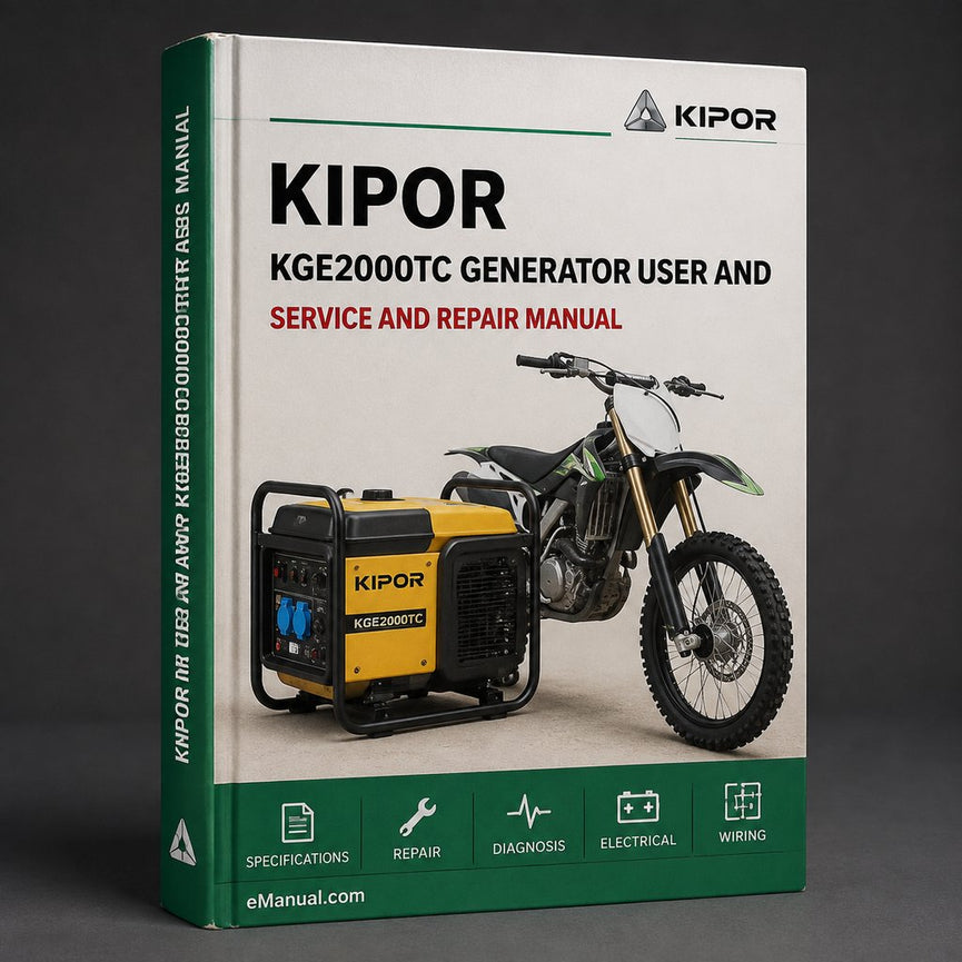 Kipor KGE2000TC generator user and parts Manual
