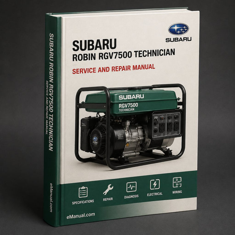 Subaru Robin RGV7500 Technician / Service Manual