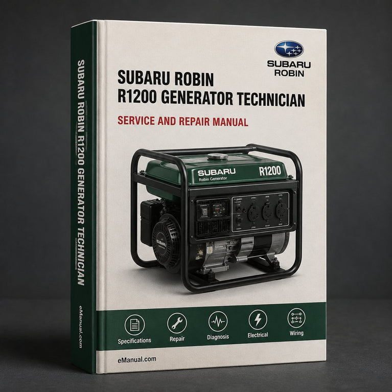 Subaru Robin R1200 Generator Technician / Service Manual