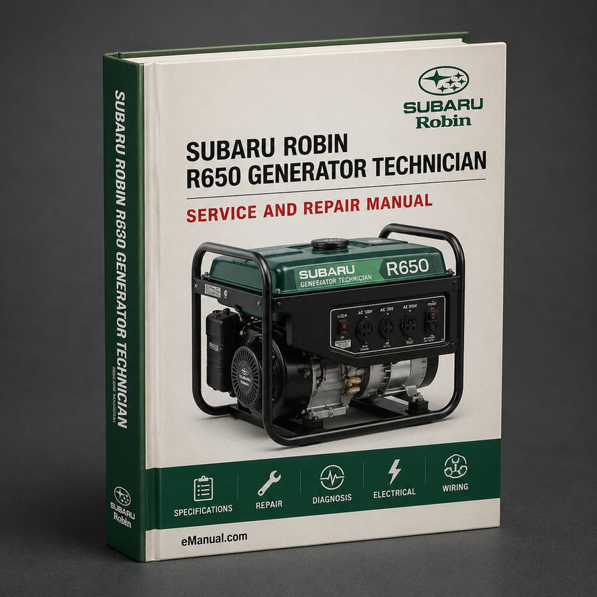 Subaru Robin R650 Generator Technician / Service Manual