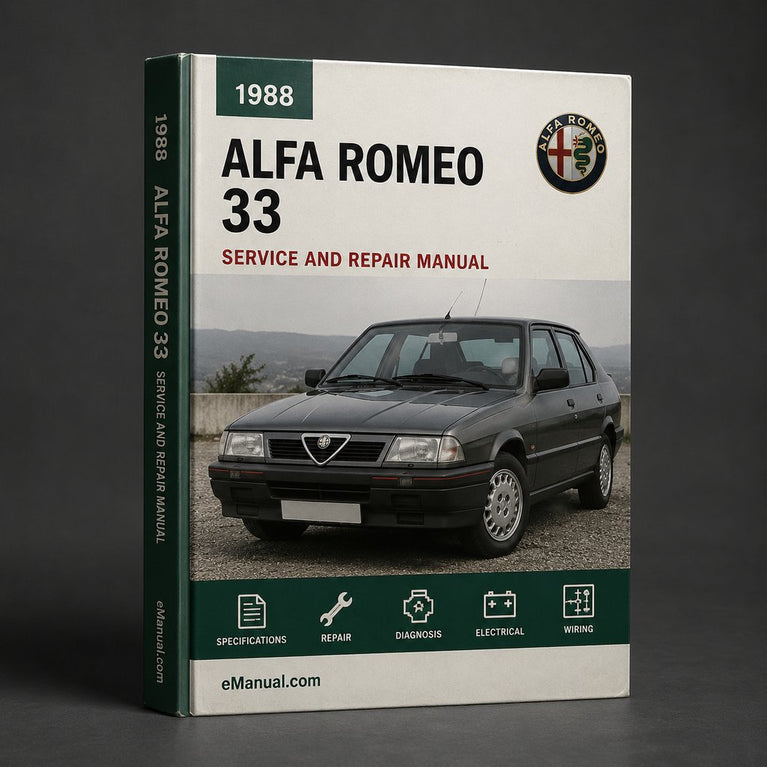 Alfa Romeo 33 1988 Service Repair Workshop Manual