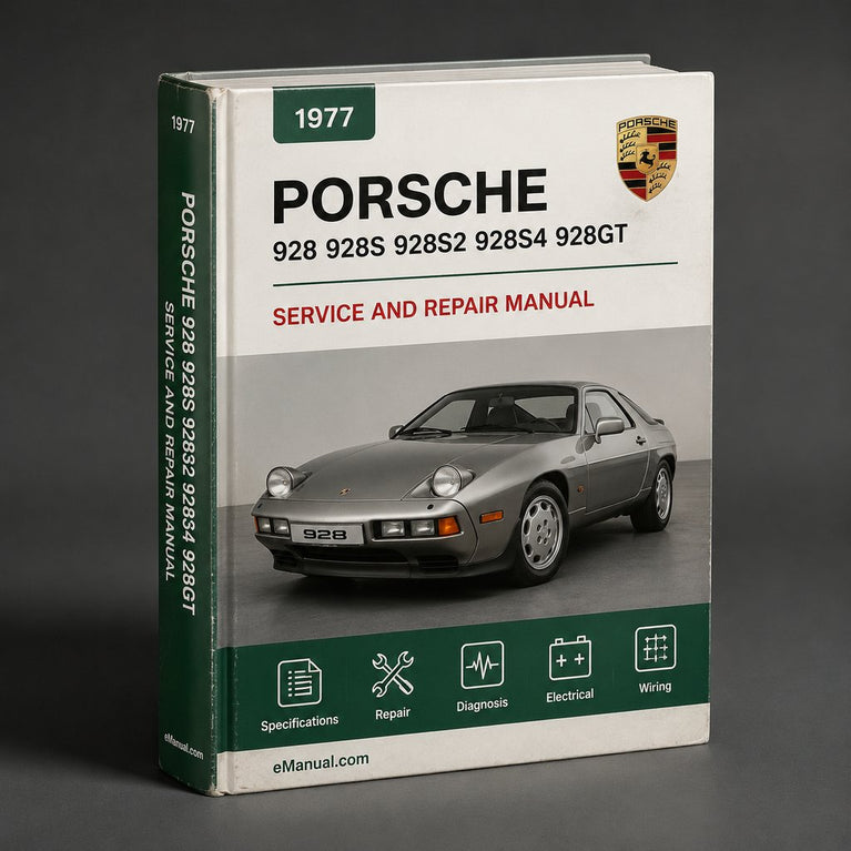 Porsche 928 (928S 928S2 928S4 928GT 928GTS) Workshop Service Repair Manual 1977-1995 (2 600+ Pages Searchable Printable Bookmarked iPad-ready PDF) Download