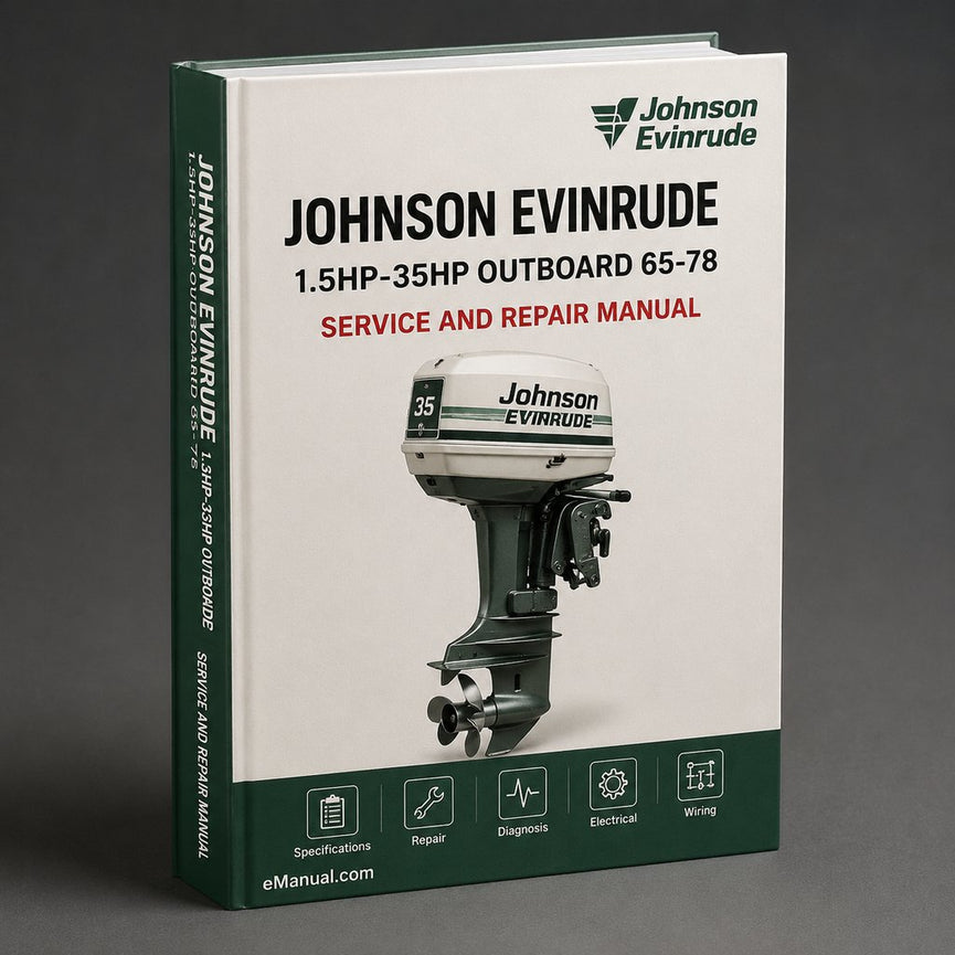 Johnson Evinrude 1.5hp-35hp Outboard Workshop Manual 65-78