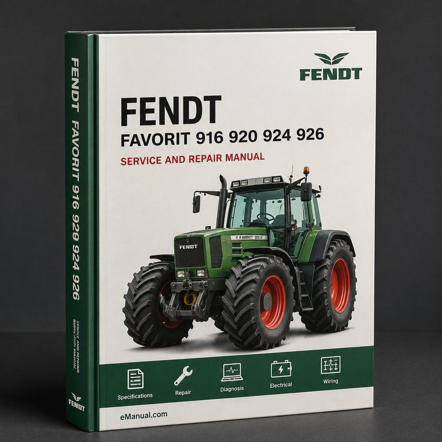 Fendt Favorit 916 920 924 926 Tractor Factory Service Manual