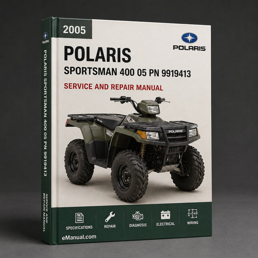 2005 POLARIS SPORTSMAN 400 Parts Manual 05 (PN 9919413 and MICROFICHE PN 9919414) - ModelS COVERED (SPORTSMAN 400 Model #A05MH42AB Model #A05MH42AG Model #A05MH42AH ) -