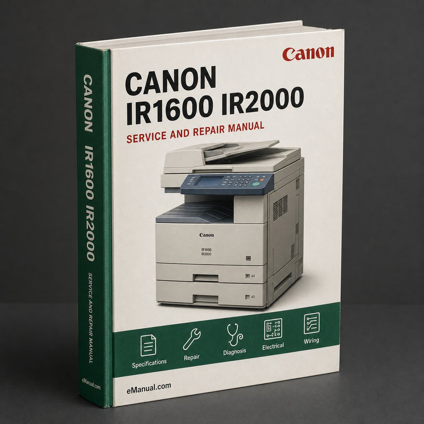 Canon iR1600 iR2000 Service Repair Manual + Parts Catalog