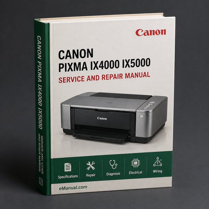Canon Pixma iX4000 iX5000 Service Manual & Repair Guide