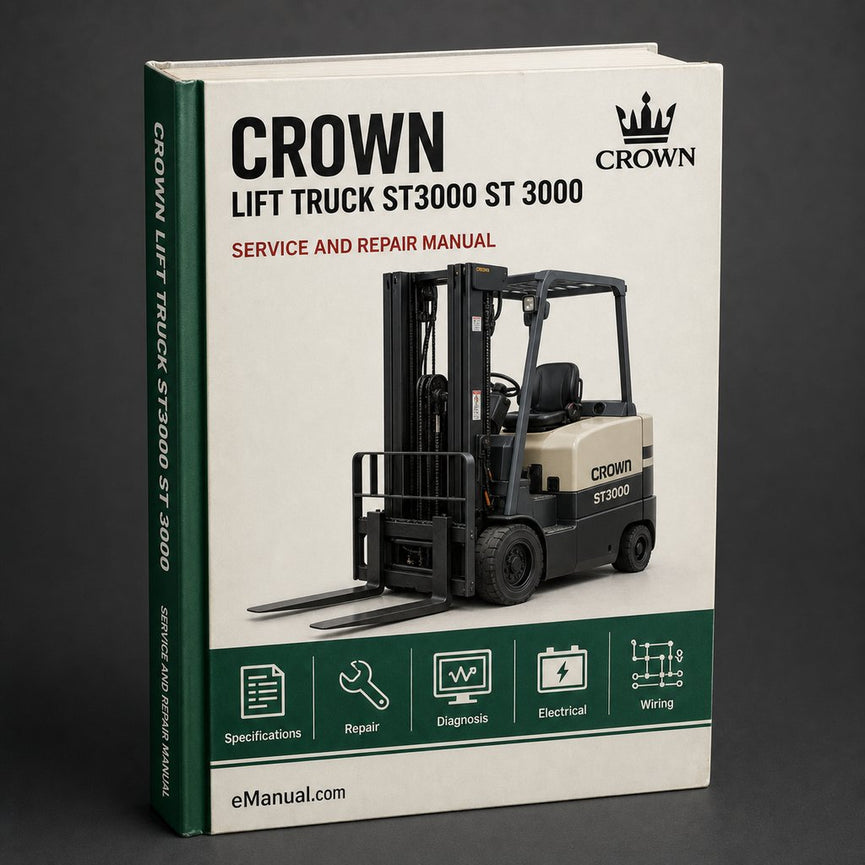 CROWN Lift Truck ST3000 ST 3000 Parts PART Manual
