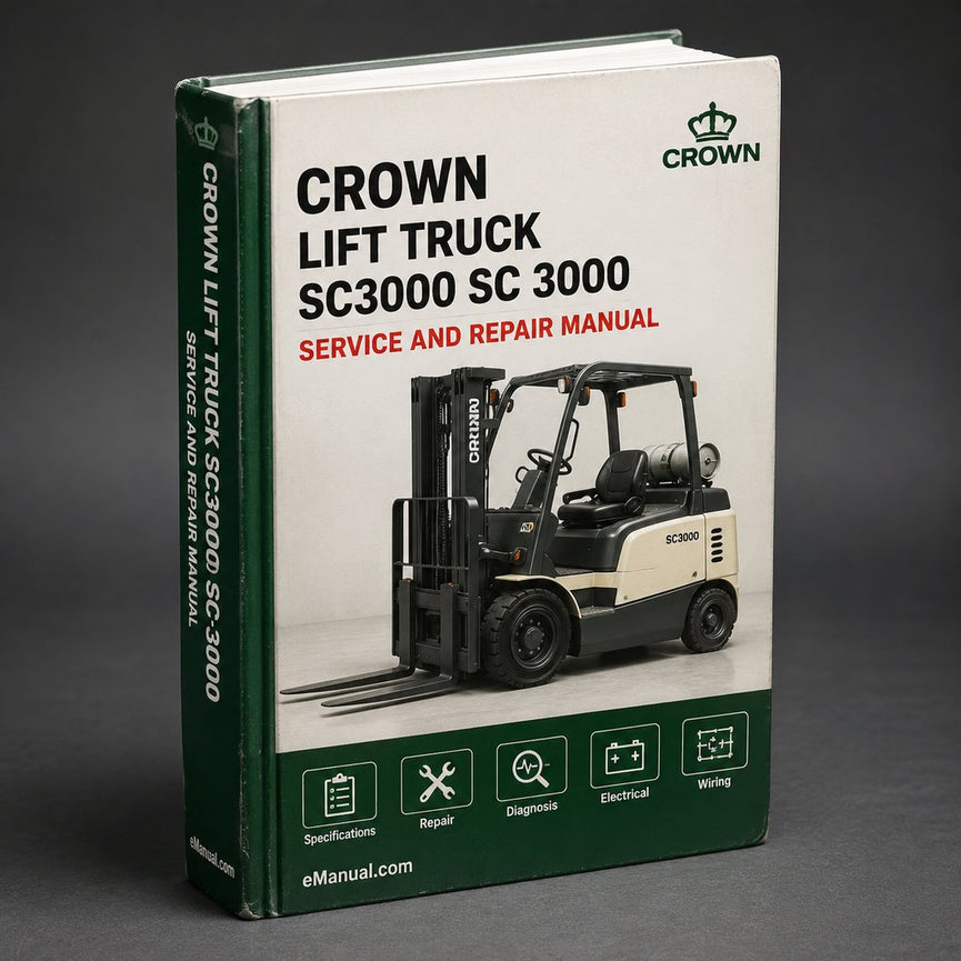 CROWN Lift Truck SC3000 SC 3000 Parts PART Manual