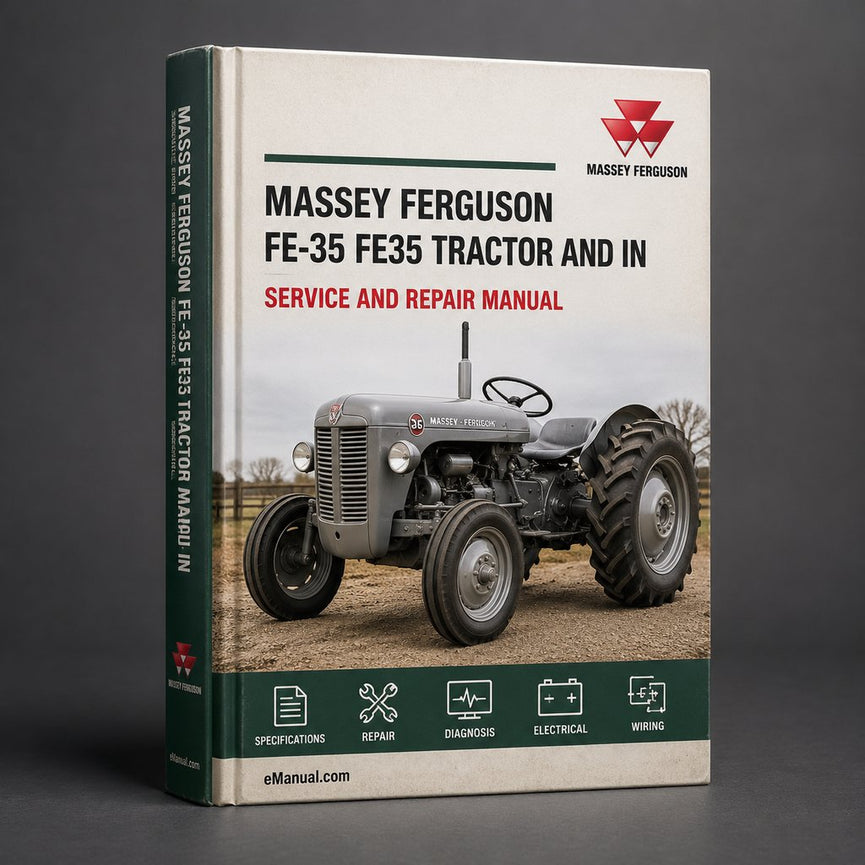 Massey Ferguson FE-35 FE35 Tractor Factory Service and Repair Workshop Manual Instant Download PDF