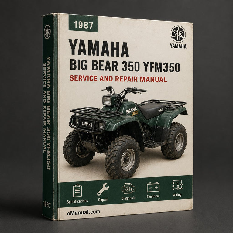 1987-1996 Yamaha Big Bear 350 Repair Manual YFM350