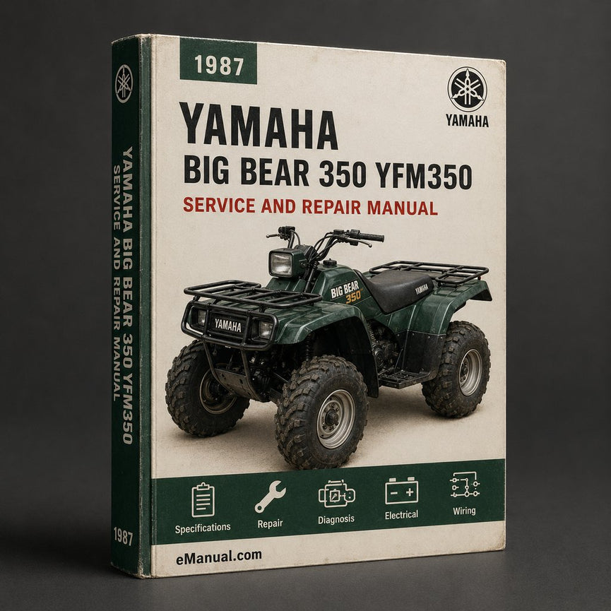 1987-1996 Yamaha Big Bear 350 Repair Manual YFM350