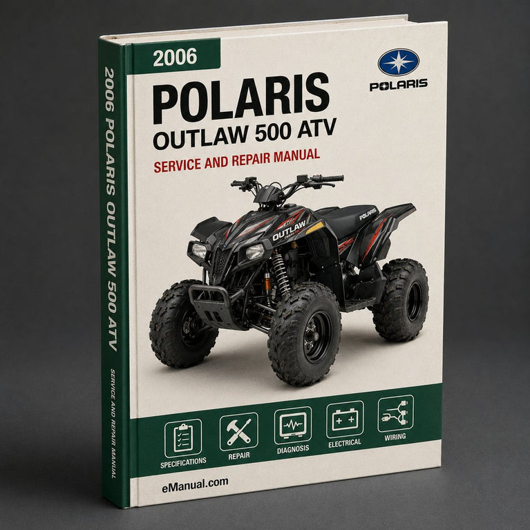 2006 2007 Polaris Outlaw 500 ATV Repair Manual