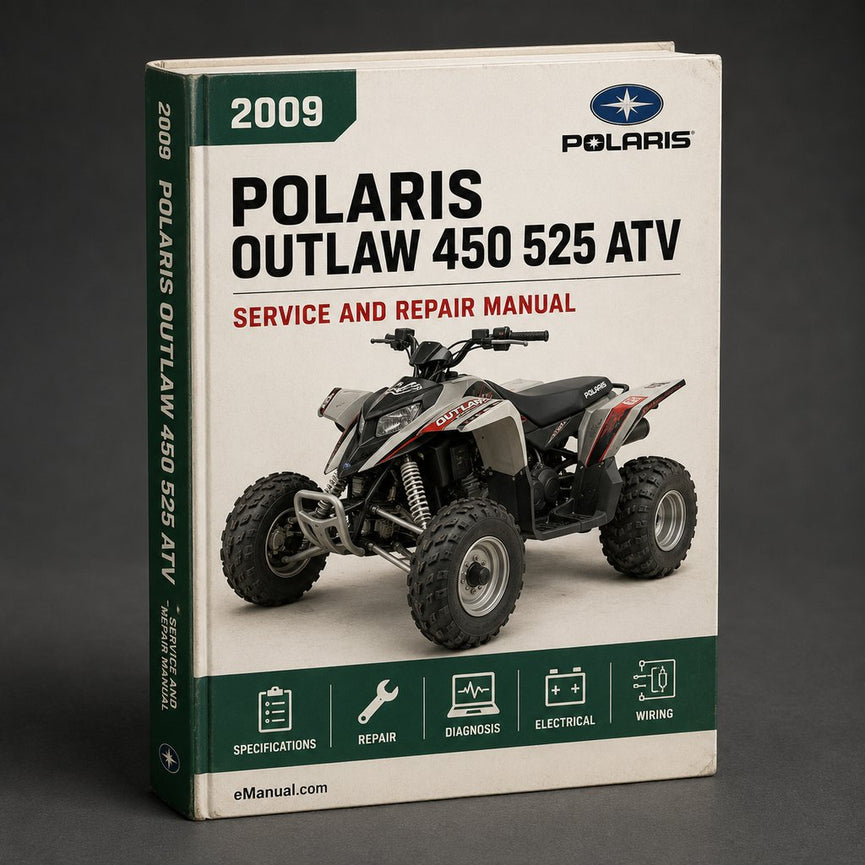 2009 Polaris Outlaw 450 525 ATV Repair Manual