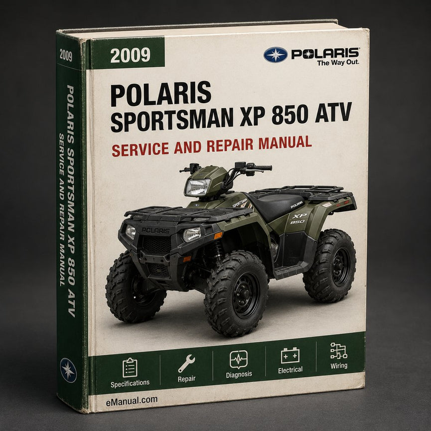 2009 Polaris Sportsman XP 850 Repair Manual ATV