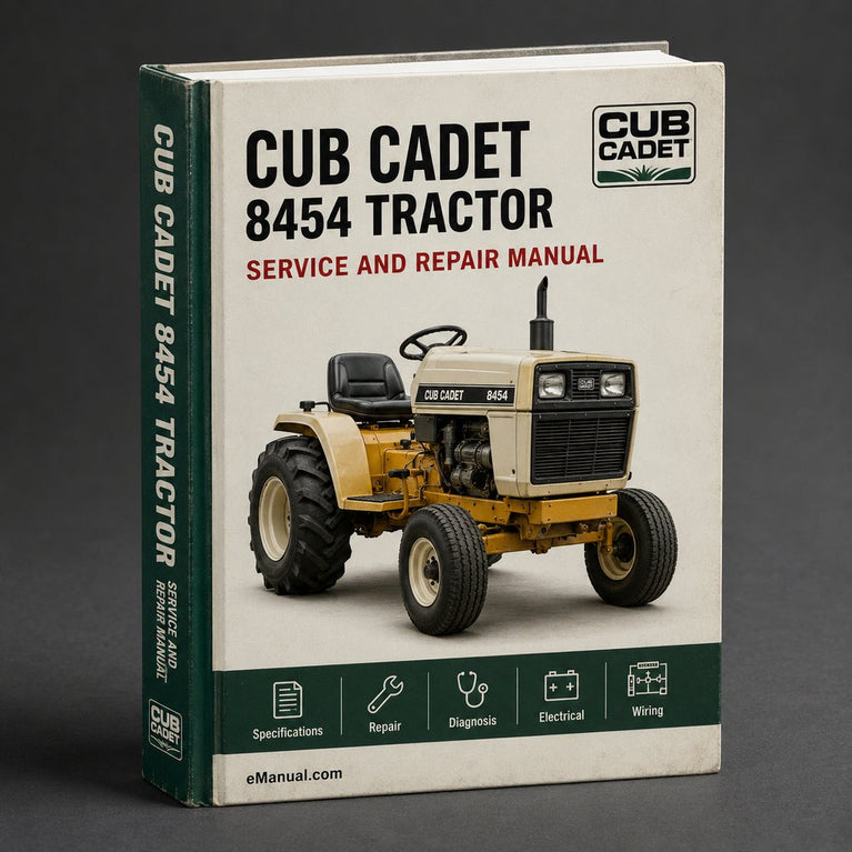 Cub Cadet 8454 Tractor Service Repair Workshop Manual