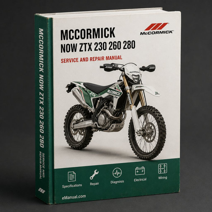 Now MCCORMICK ZTX 230 260 280 Tractor Service MANUAL