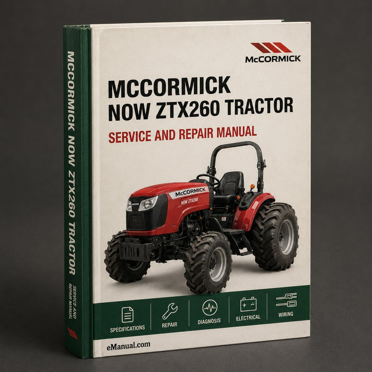 Now MCCORMICK ZTX260 Tractor Service Repair Manual