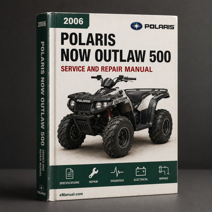 Now Polaris Outlaw 500 2006 2007 Service Repair Workshop Manual