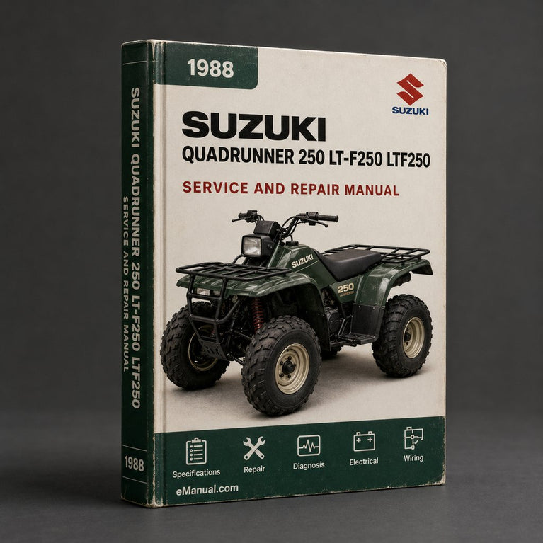 Suzuki QuadRunner 250 LT-F250 LTF250 1988-1998 Manual Service Repair Manual