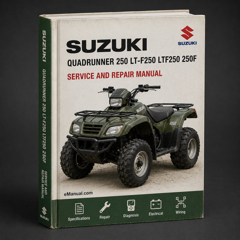 Suzuki QuadRunner 250 LT-F250 LTF250 250F 99-02 Manual Service Repair Manual