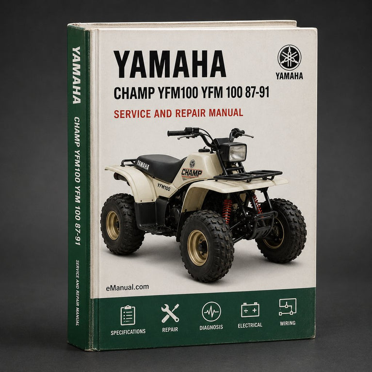 Yamaha Champ YFM100 YFM 100 87-91 ATV Service Repair Workshop Manual