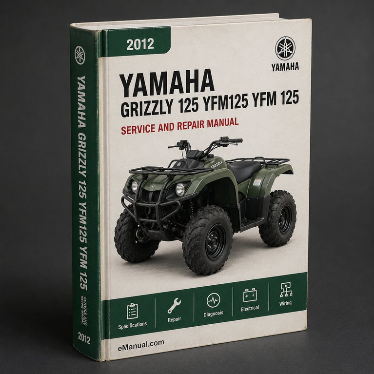 Yamaha Grizzly 125 YFM125 YFM 125 04-2012 Service Repair Workshop Manual