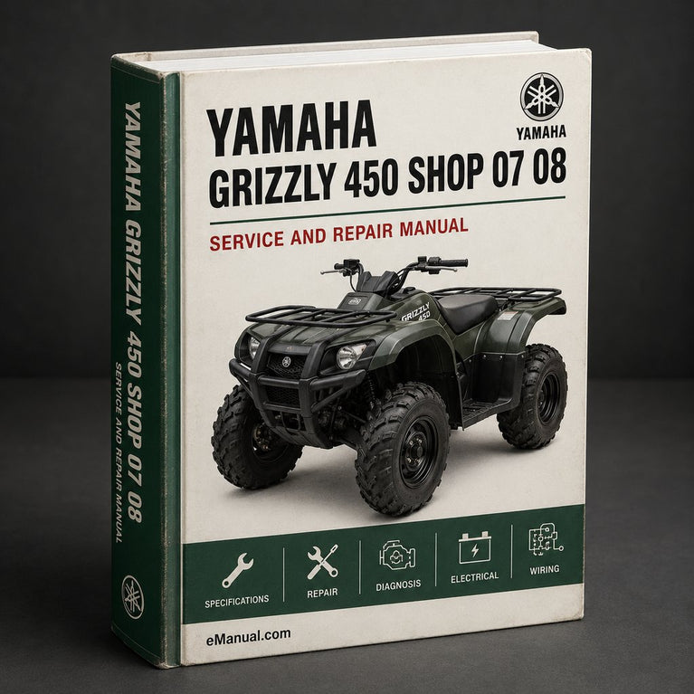 Yamaha GRIZZLY 450 Repair Shop Manual 07 08 09 10