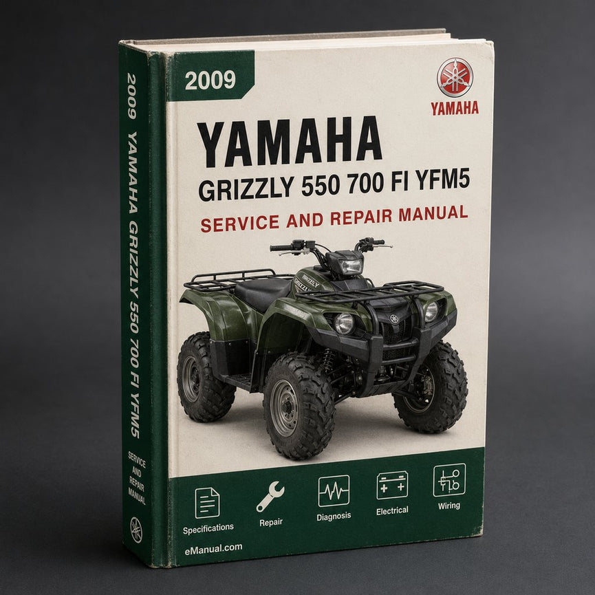 Yamaha Grizzly 550 700 FI 2009 2010 2011 YFM5 YFM7 Service Repair Workshop Manual