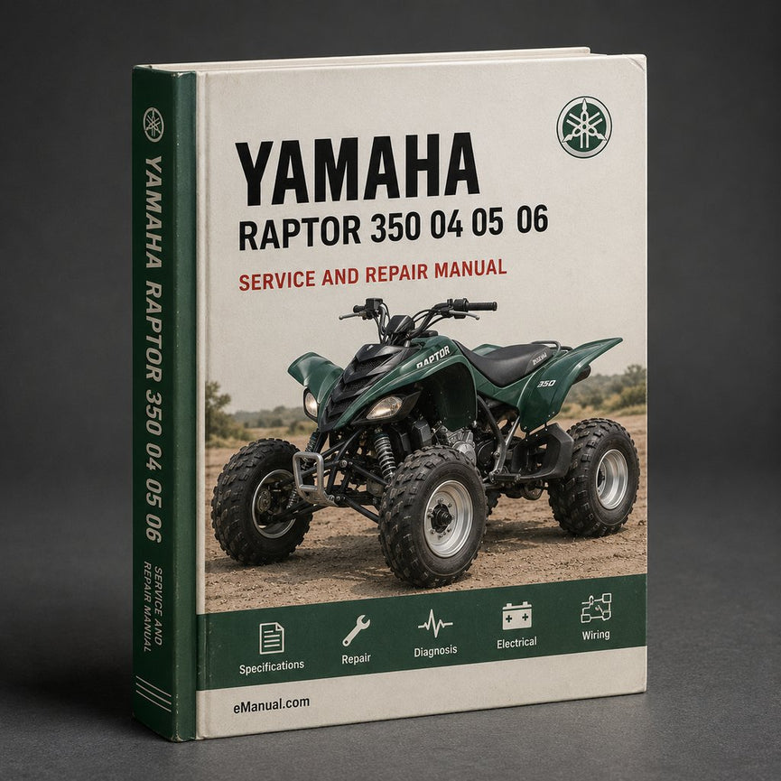 Yamaha RAPTOR 350 Repair Manual 04 05 06 07 08 09