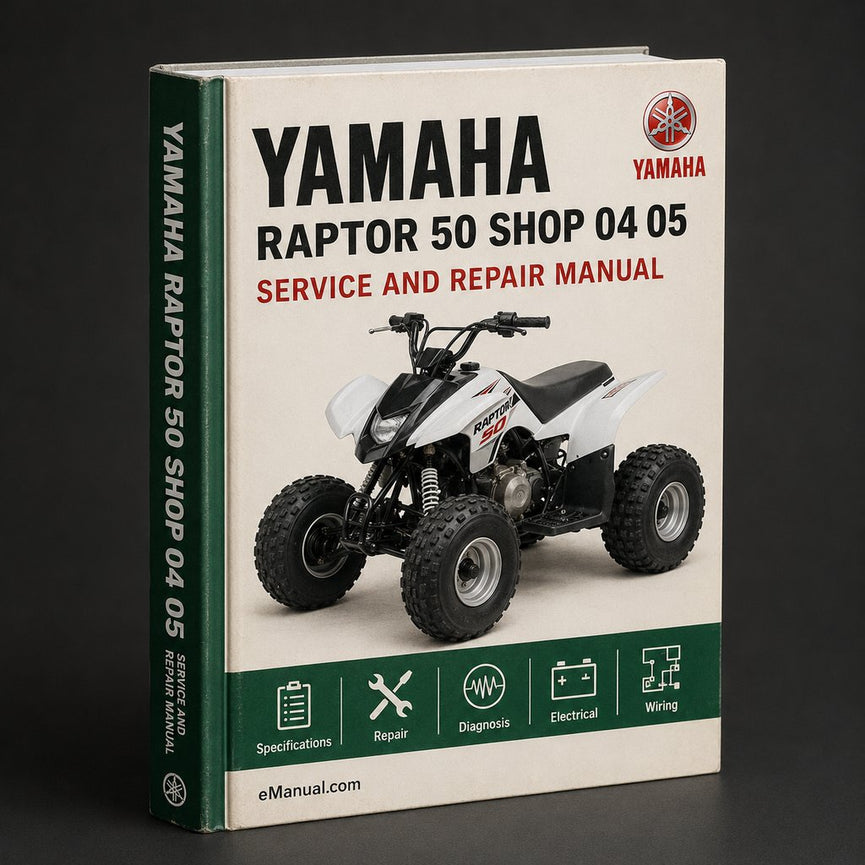 Yamaha RAPTOR 50 Repair Shop Manual 04 05 06 07 08