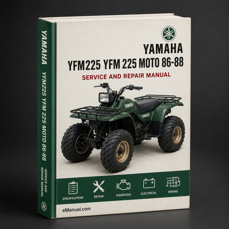 Yamaha YFM225 YFM 225 Moto 4 86-88 ATV Service Repair Workshop Manual