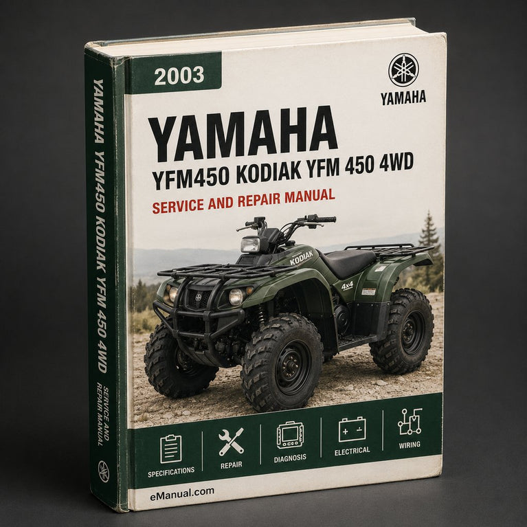 Yamaha YFM450 KODIAK YFM 450 4wd Hunter 2003-2006 Service Repair Manual