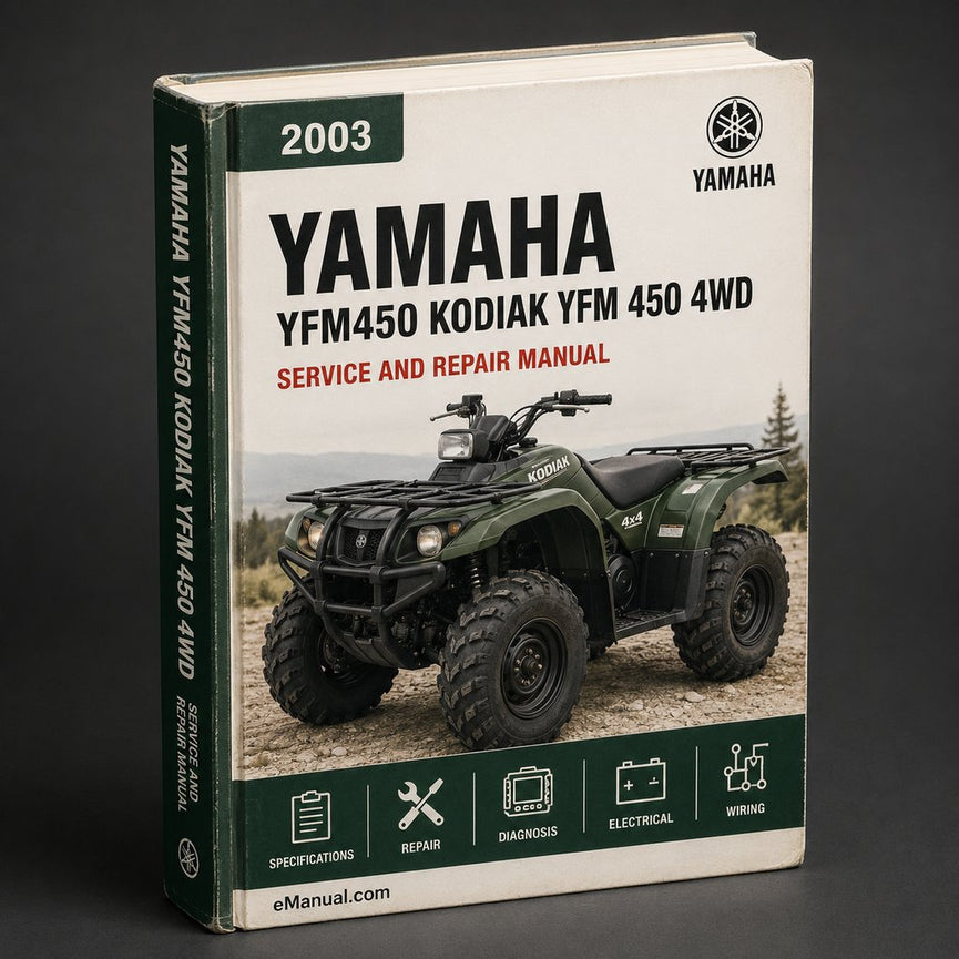 Yamaha YFM450 KODIAK YFM 450 4wd Hunter 2003-2006 Service Repair Manual