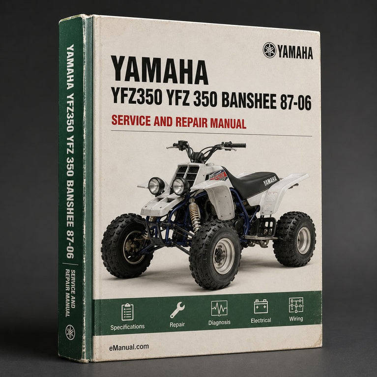 Yamaha YFZ350 YFZ 350 BANSHEE 87-06 Service Repair Workshop Manual
