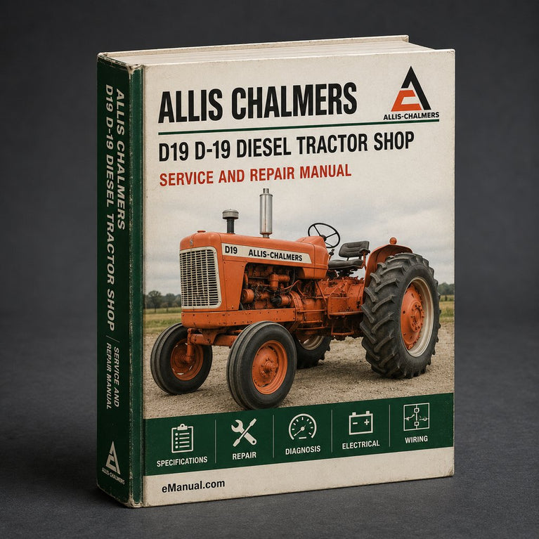 Allis Chalmers D19 D-19 DIESEL Tractor Complete Service Repair Shop Manual (100 mb) - PDF Allis-Chalmers - Download